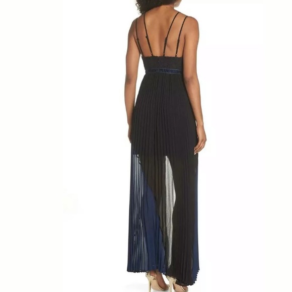 NWT Foxiedox Nealea Pleat Chiffon Gown XS - Picture 3 of 8